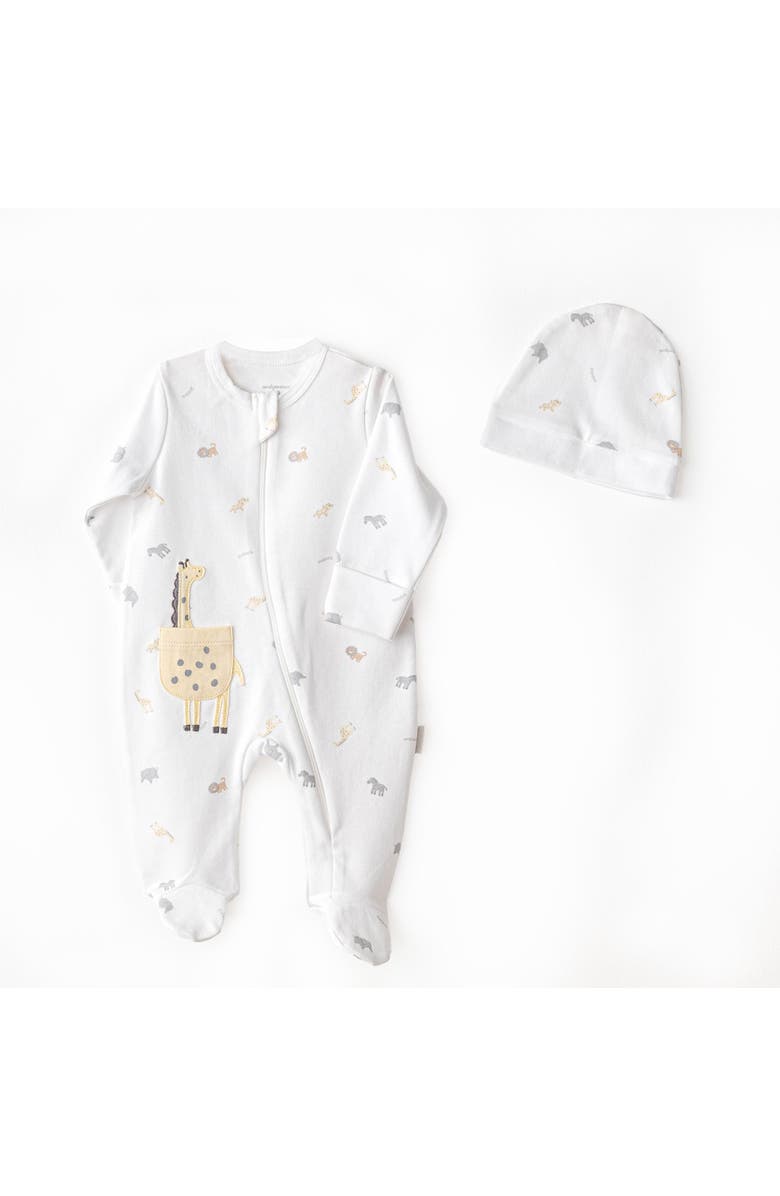 Andy Wawa Romper Little King Giraffe Set, Main, color, 