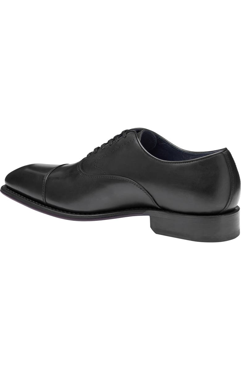 Johnston & Murphy Ashton Cap Toe Derby, Alternate, color, Black Full Grain