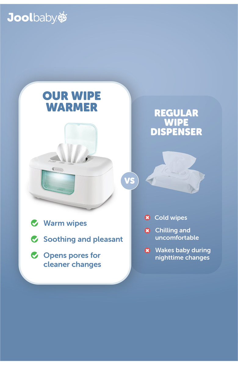 Jool Baby TinyBums Baby Wipe Warmer with LED Nightlight, Alternate, color, Grey