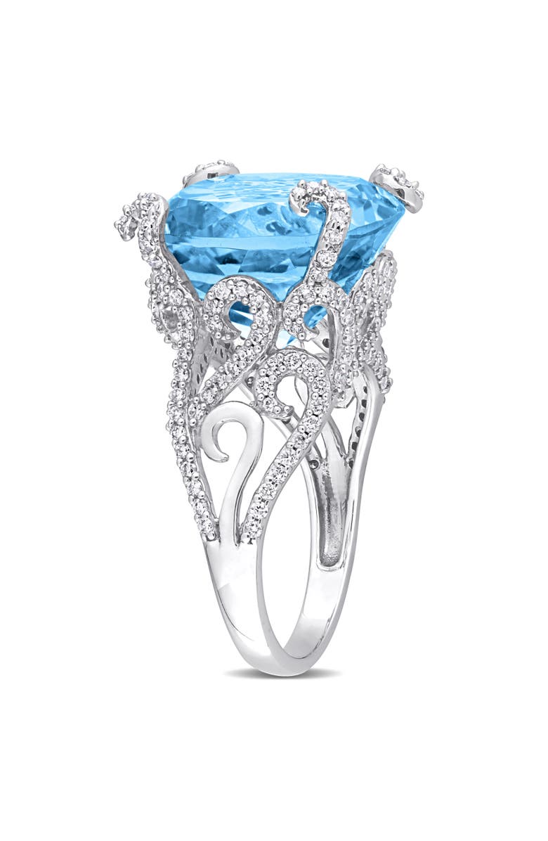 Julianna B. Topaz & Diamond Cocktail Ring 14k, Alternate, color, Topaz