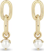 Zoë Chicco Cultured Pearl Drop Earrings