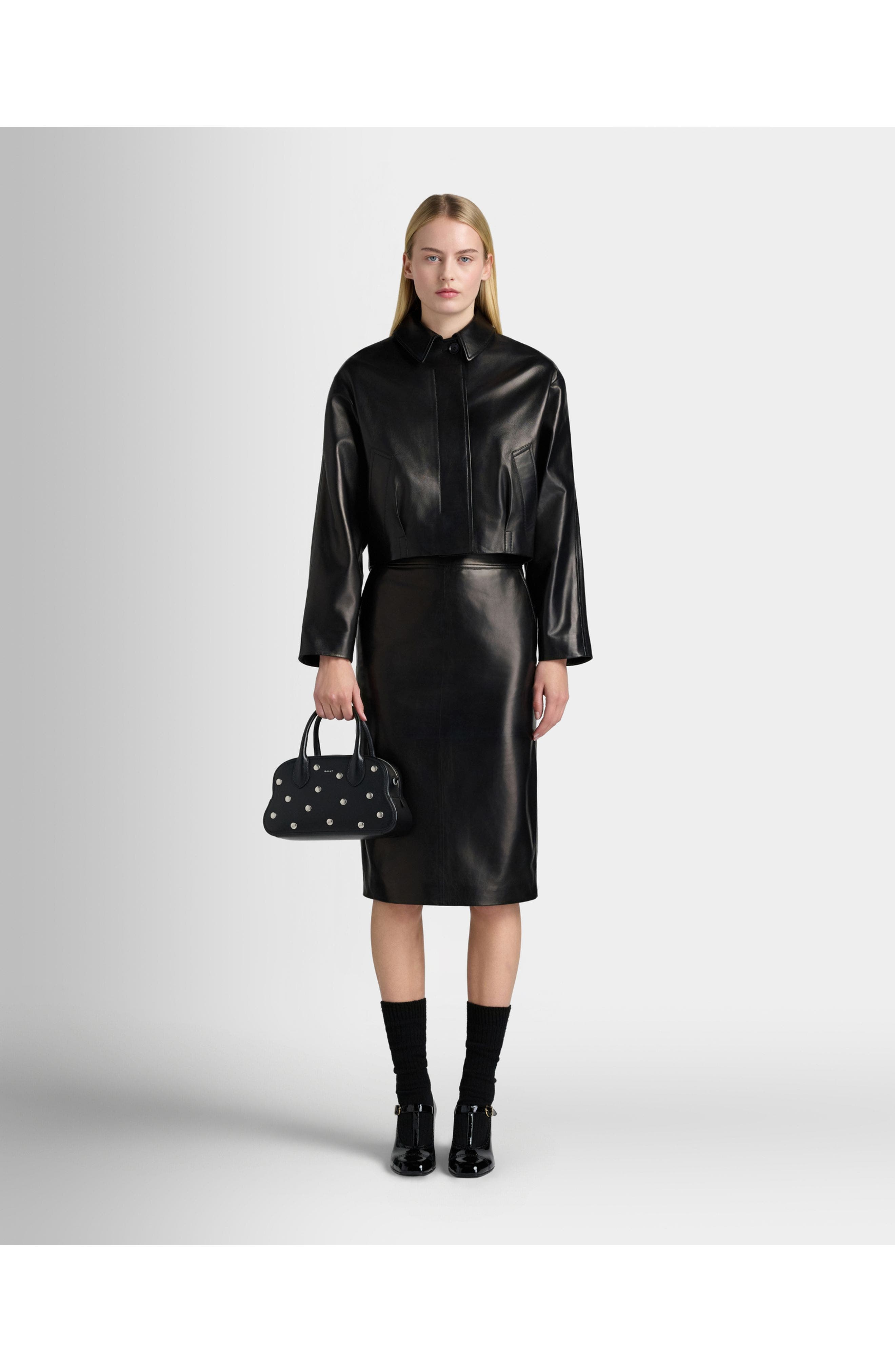 Midi Skirt in Lamb Leather - image 2
