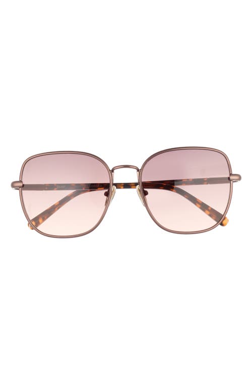 Quay Uptown 58mm Gradient Round Sunglasses In Pink