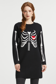 ModCloth The Love Remains Halloween Sweater Dress