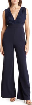 Love By Design Aster Deep V-Neck Jumpsuit