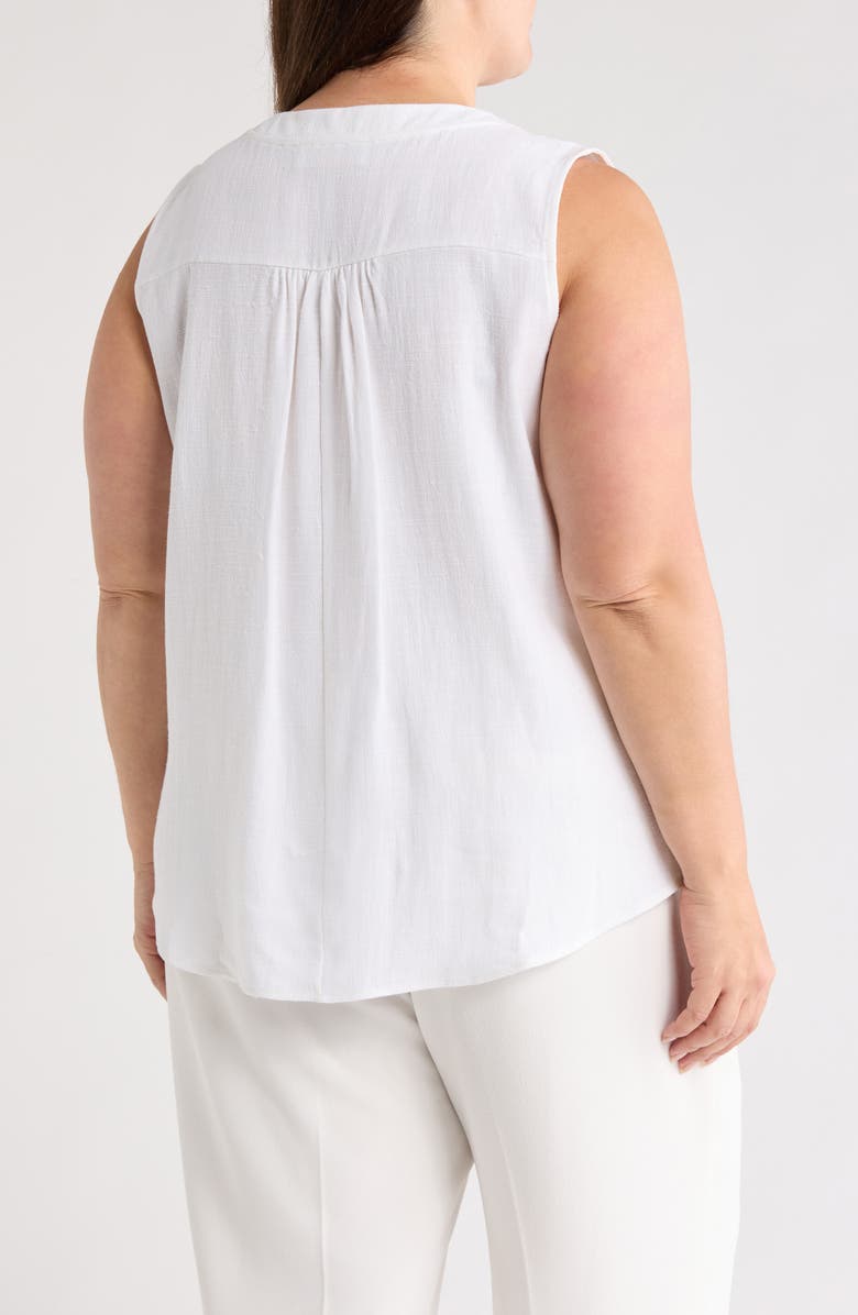 Renee C V-Neck Tank, Alternate, color, White