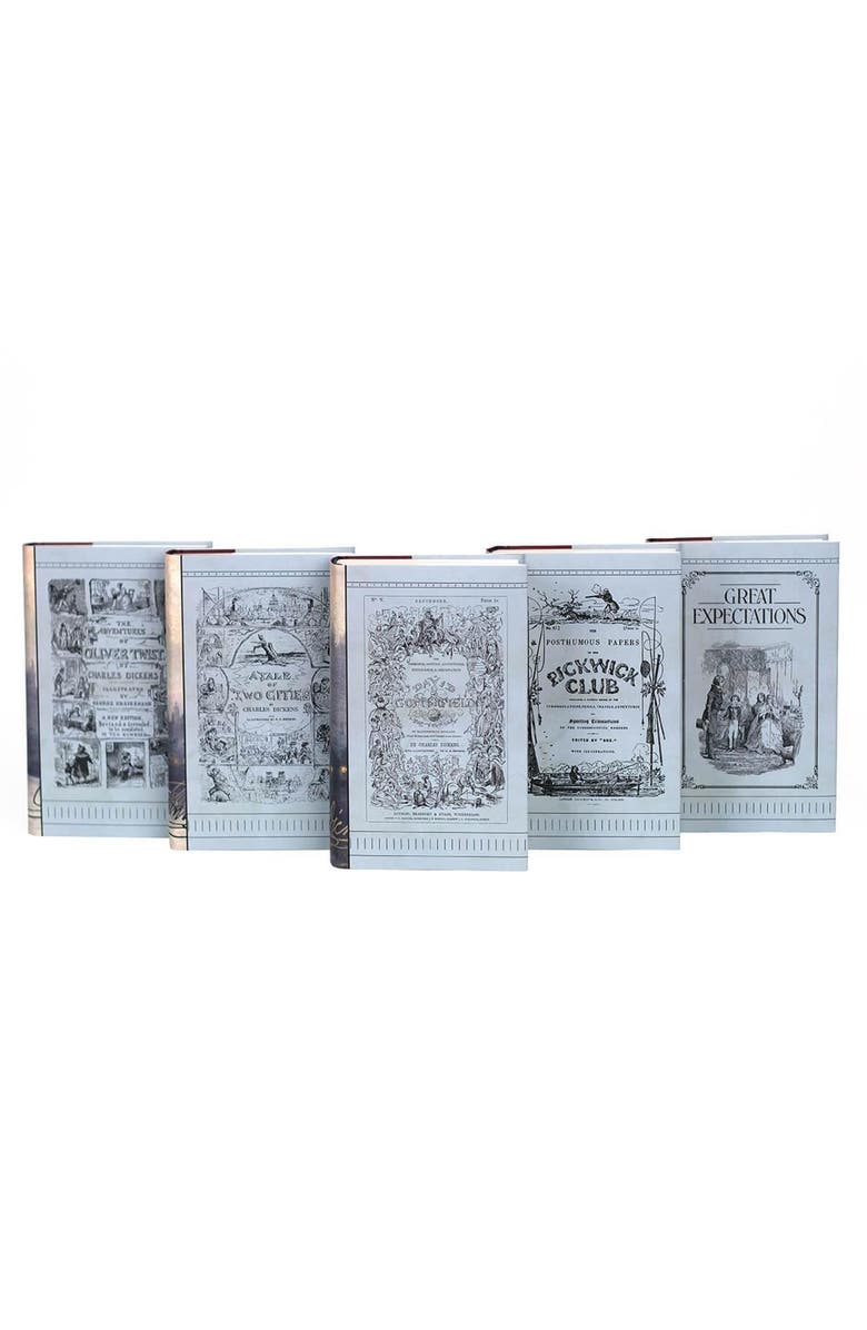 Juniper Books Charles Dickens Book Set, Alternate, color, Cool Neutral