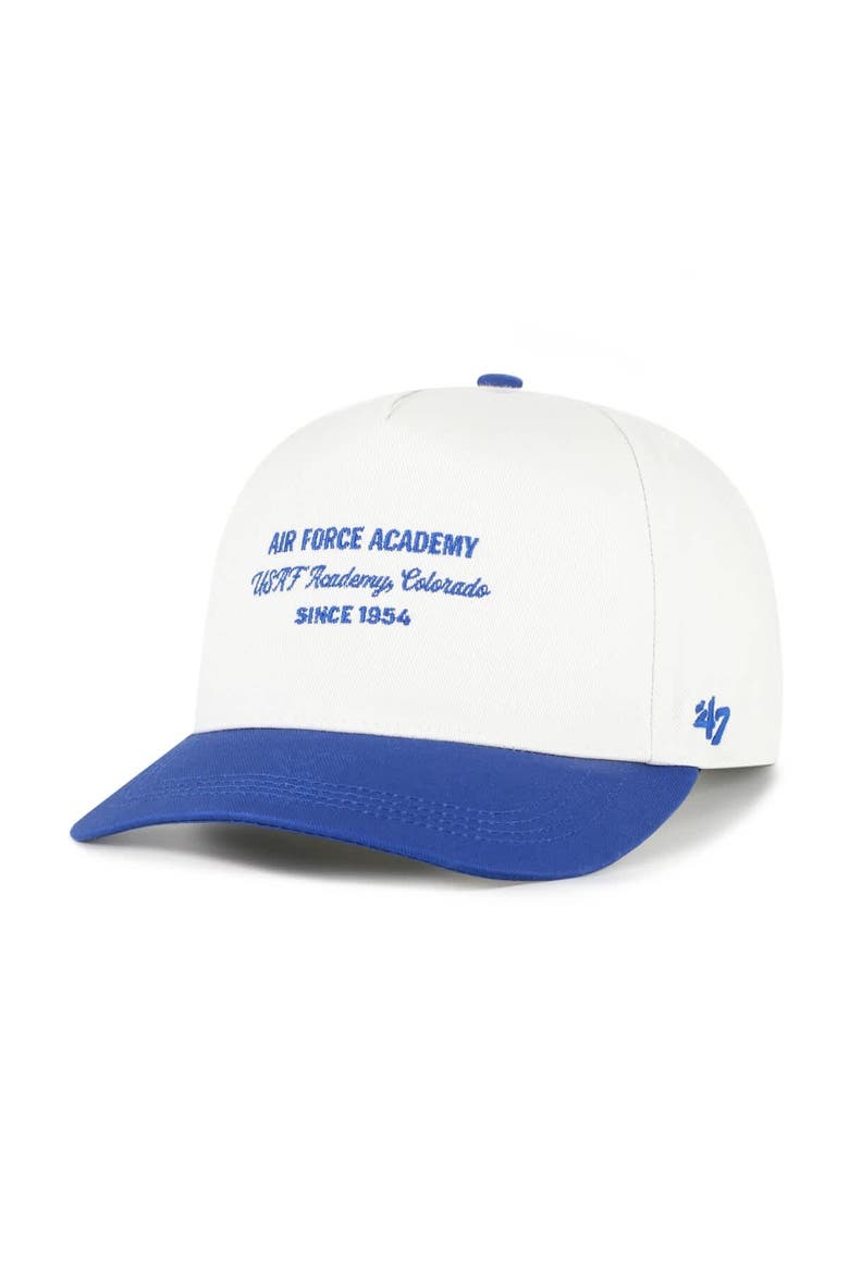 Men's '47 White Air Force Falcons Contemporary Basics Two-Tone Hitch Adjustable Hat, Main, color, White