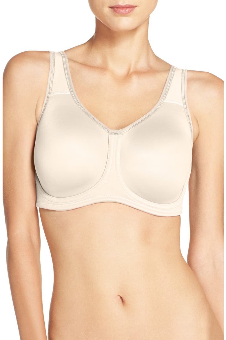 Simone Seamless Underwire Sports Bra, Main, color, BEIGE