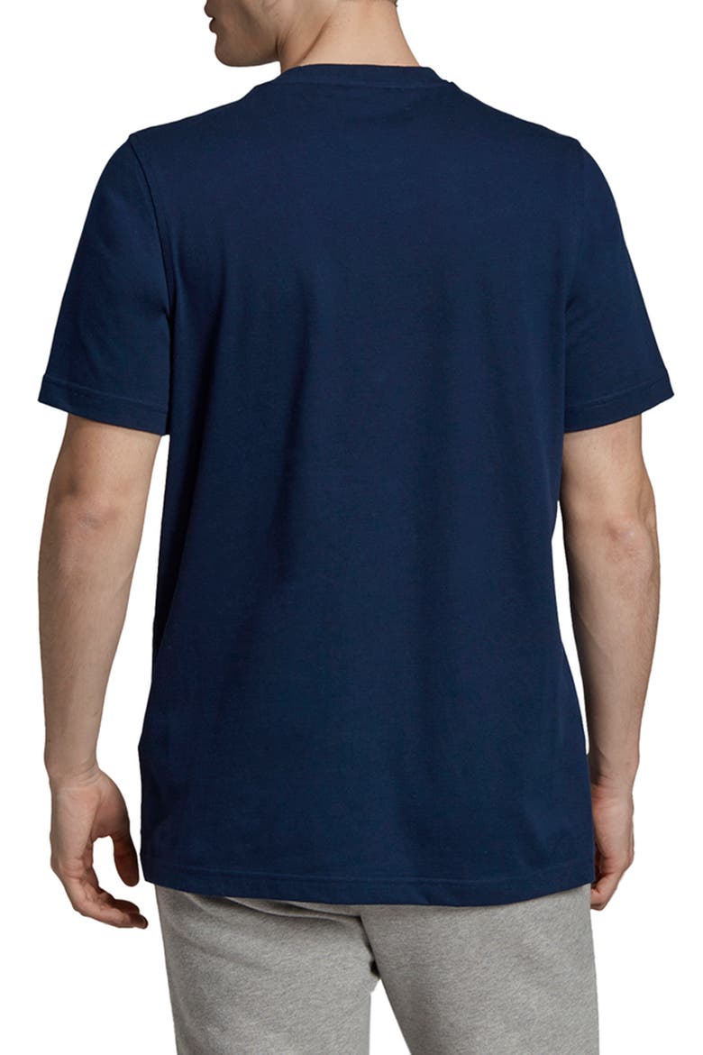 Trefoil Graphic T-Shirt, Alternate, color, COLLEGIATE NAVY