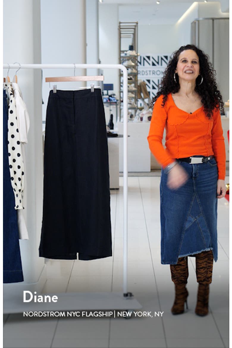 Nelli Linen Maxi Skirt video
