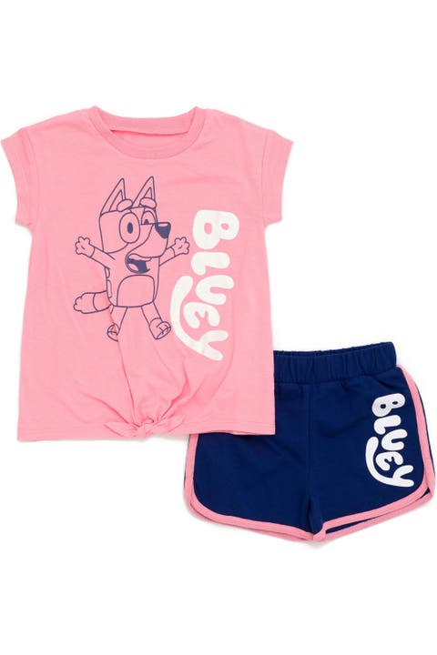 2-Piece T-Shirt and Dolphin Shorts Set