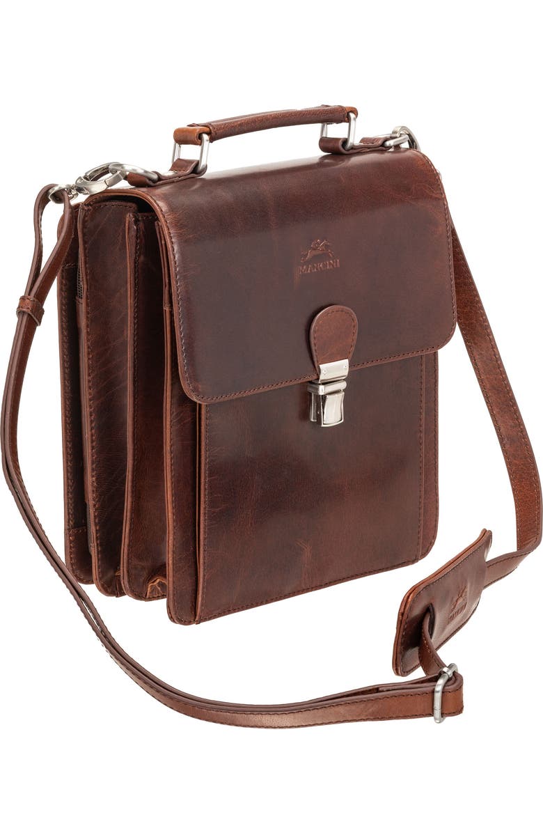 Mancini Organizer Travel Bag, Main, color, Brown