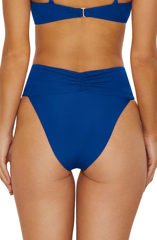 Isabella Rose Belmore Banded Bikini Bottoms In Blue