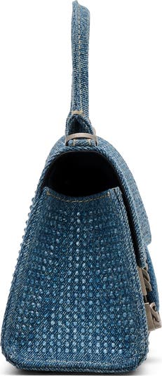 Marc Jacobs The Crystal Denim St. Marc Mini Top Handle Bag