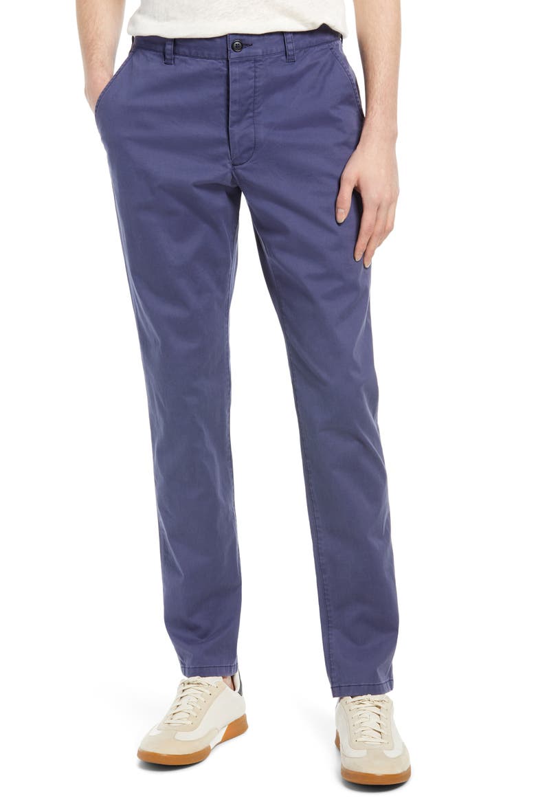 Slim Fit Pants, Main, color, BIJOU BLUE