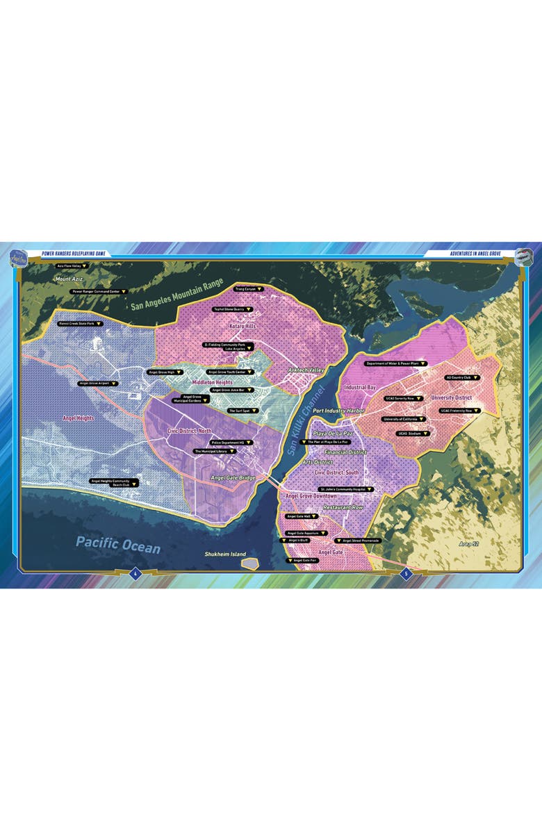 Renegade Game Studios Power Rangers RPG Adventures in Angel Grove Hardcover Adventure Book, Alternate, color, 