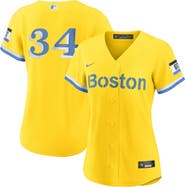 Nike Women's Nike David Ortiz Gold Boston Red Sox City Connect Replica Player Jersey