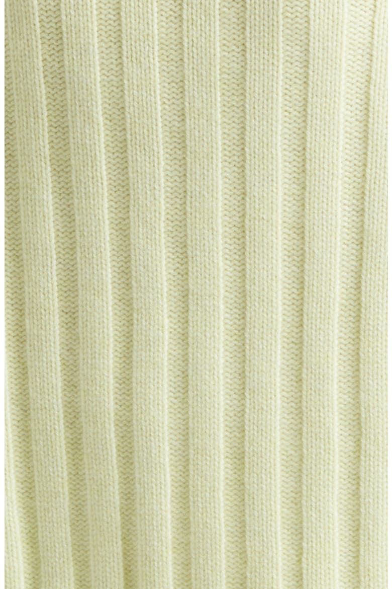 Lecht Cashmere Rib Crewneck Sweater, Alternate, color, CITRON
