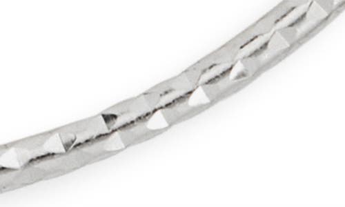 Argento Vivo Textured Endless Hoop Earrings In Silver