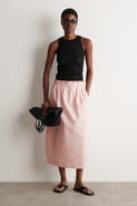 COS Cotton-linen Balloon Midi Skirt
