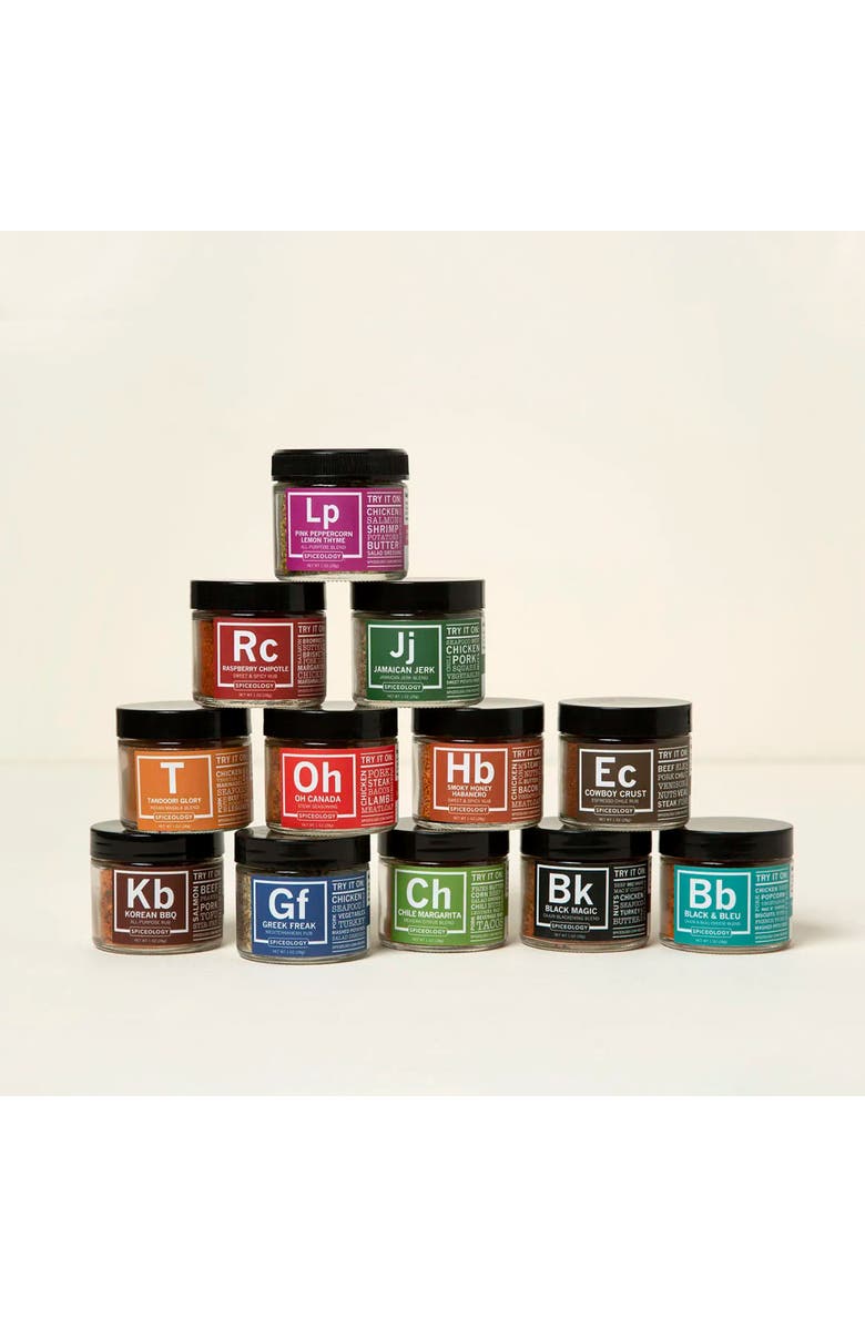 Uncommon Goods Periodic Table of Flavor Rub Set by Spiceology, Main, color, NO COLOR