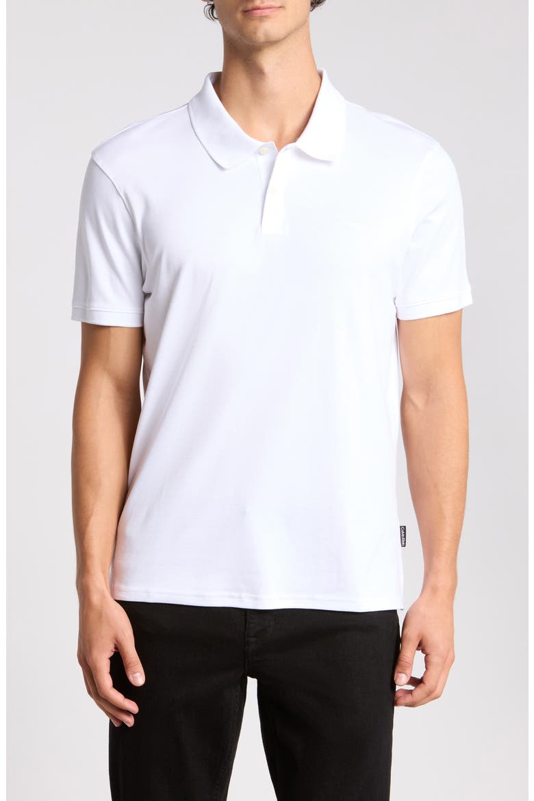 Liquid Touch Interlock Cotton Polo, Main, color, BRIGHT WHITE