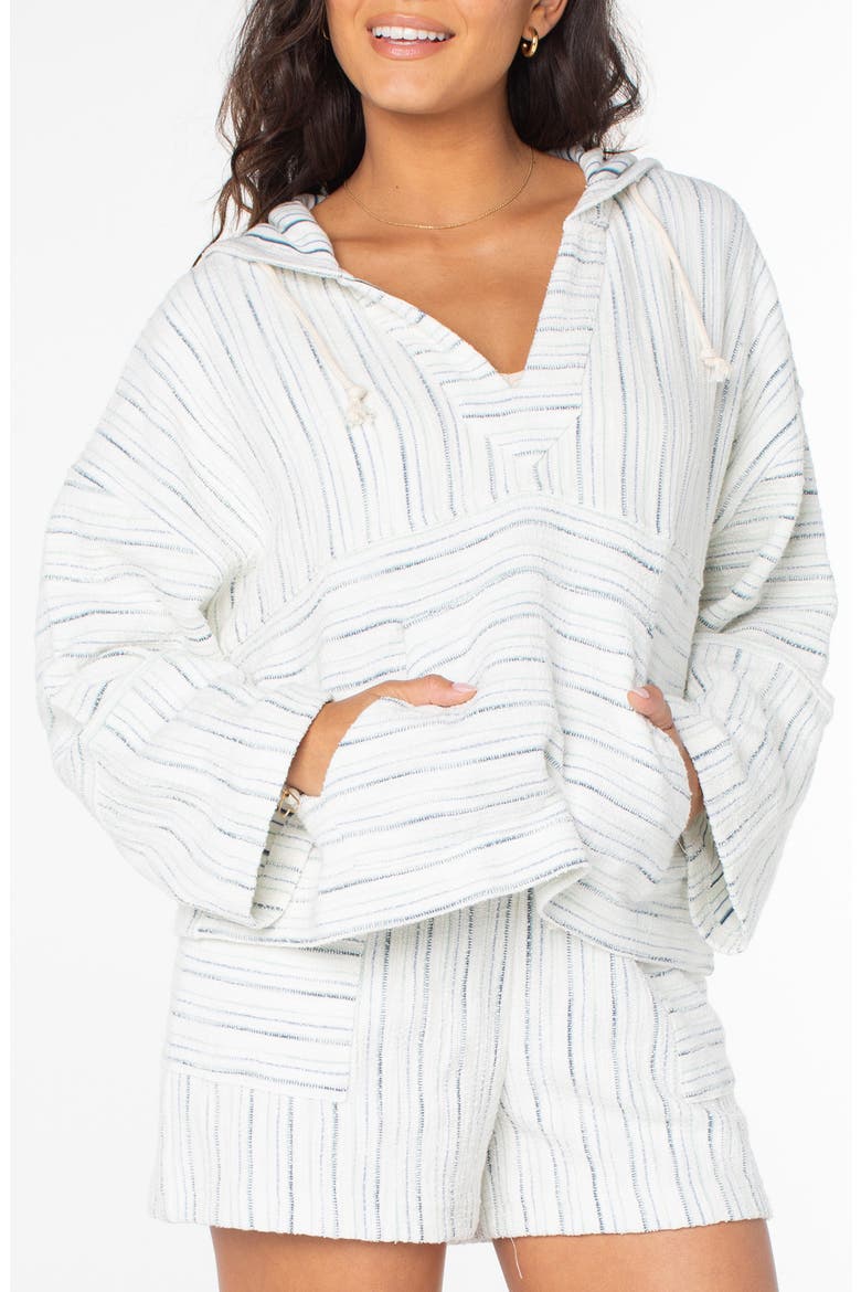 Rich Coast Stripe Hoodie, Main, color, CLOUD DANCER