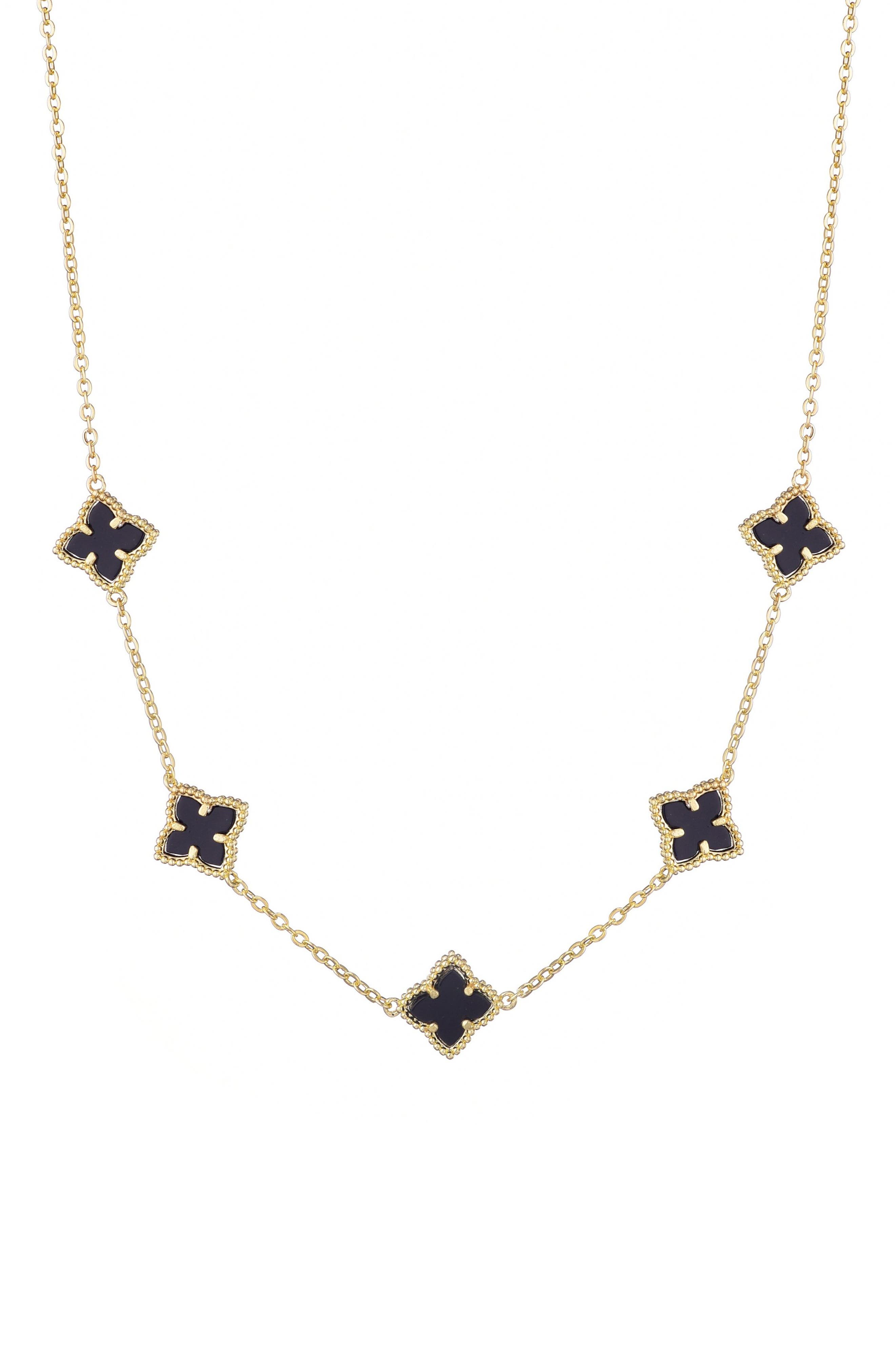 Adornia Mother of Pearl Station Necklace