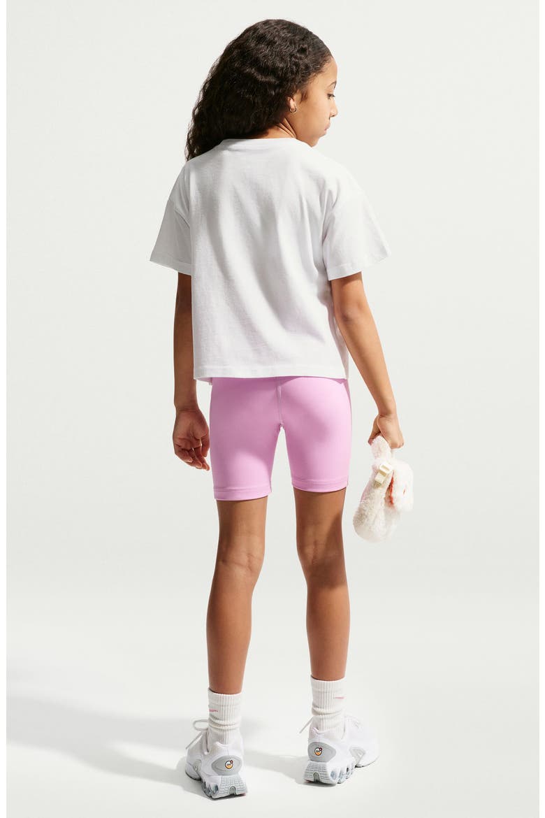 Kids' Sportswear Essentials Bloom Boxy T-Shirt, Alternate, color, WHITE/ PLATINUM TINT