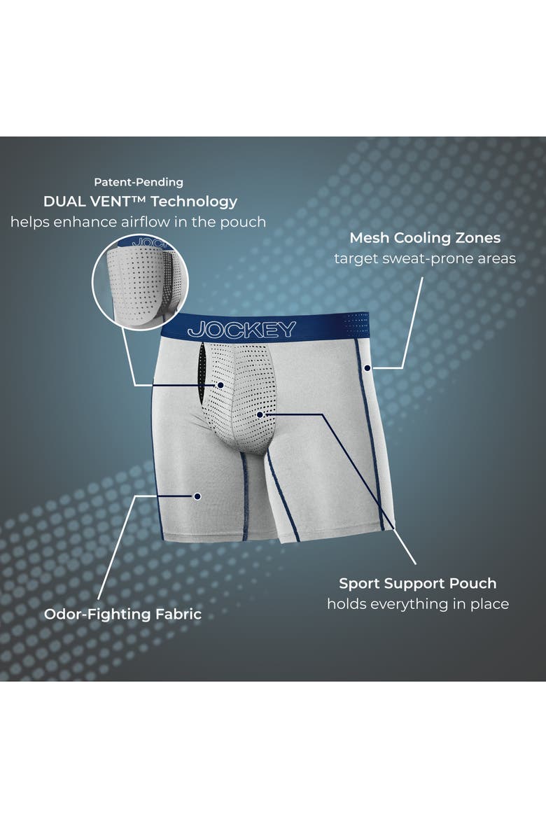 Men's EverActive VentraCool Air 6" Boxer Brief, Alternate, color, Jockey Blue