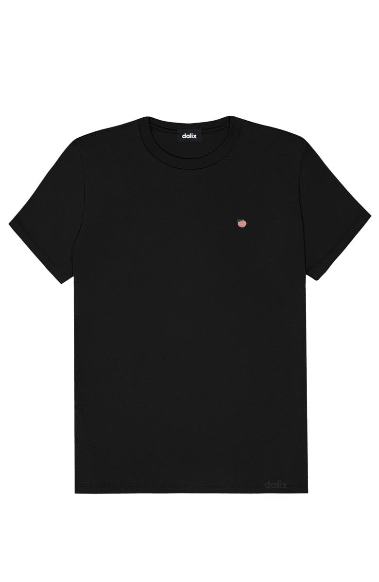 Dalix Womens Lil Peach Jersey Tee, Alternate, color, Black