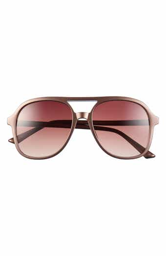 Tegan 55mm Aviator Sunglasses