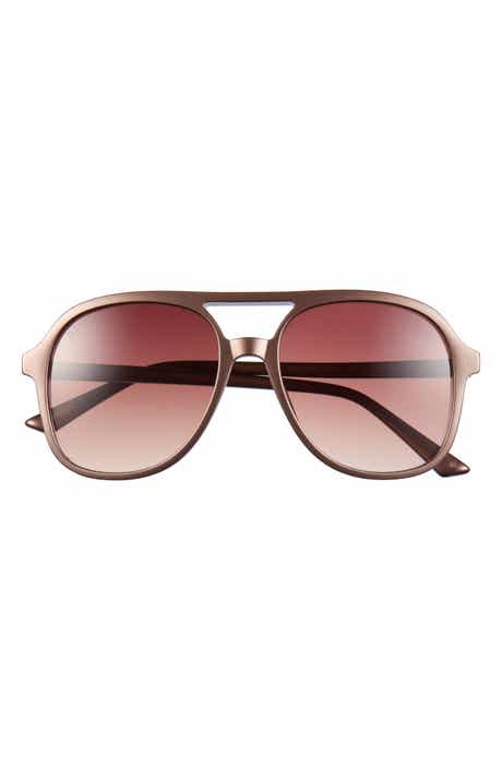 Tegan 55mm Aviator Sunglasses