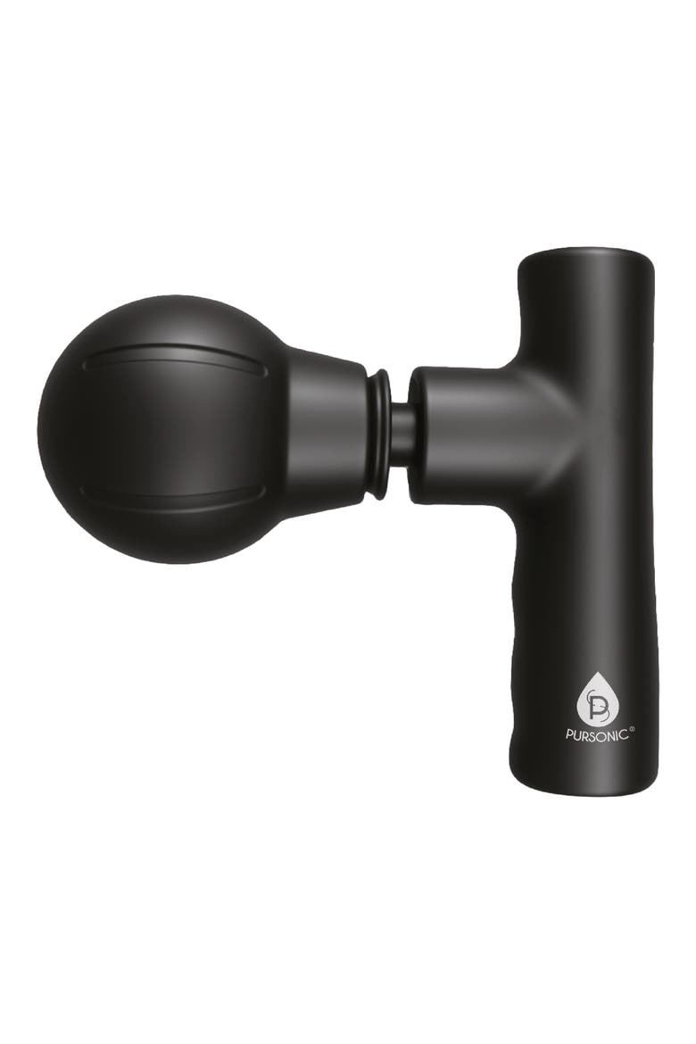 Portable Mini Massage Gun, Main, color, BLACK