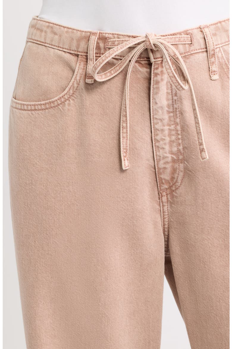 Phoebe Drawstring Wide Leg Jeans, Alternate, color, ROSE STONE