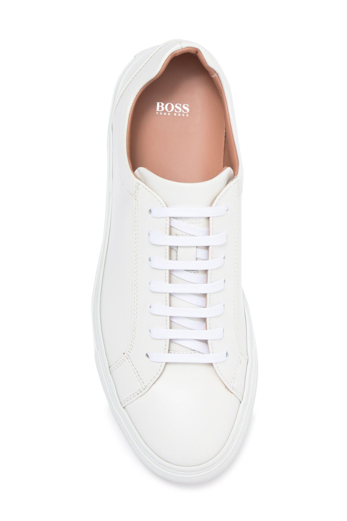 Low Cut Leather Sneaker, Alternate, color, WHT
