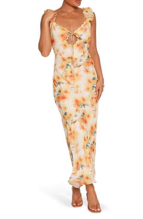 Jean Scallop Maxi Dress