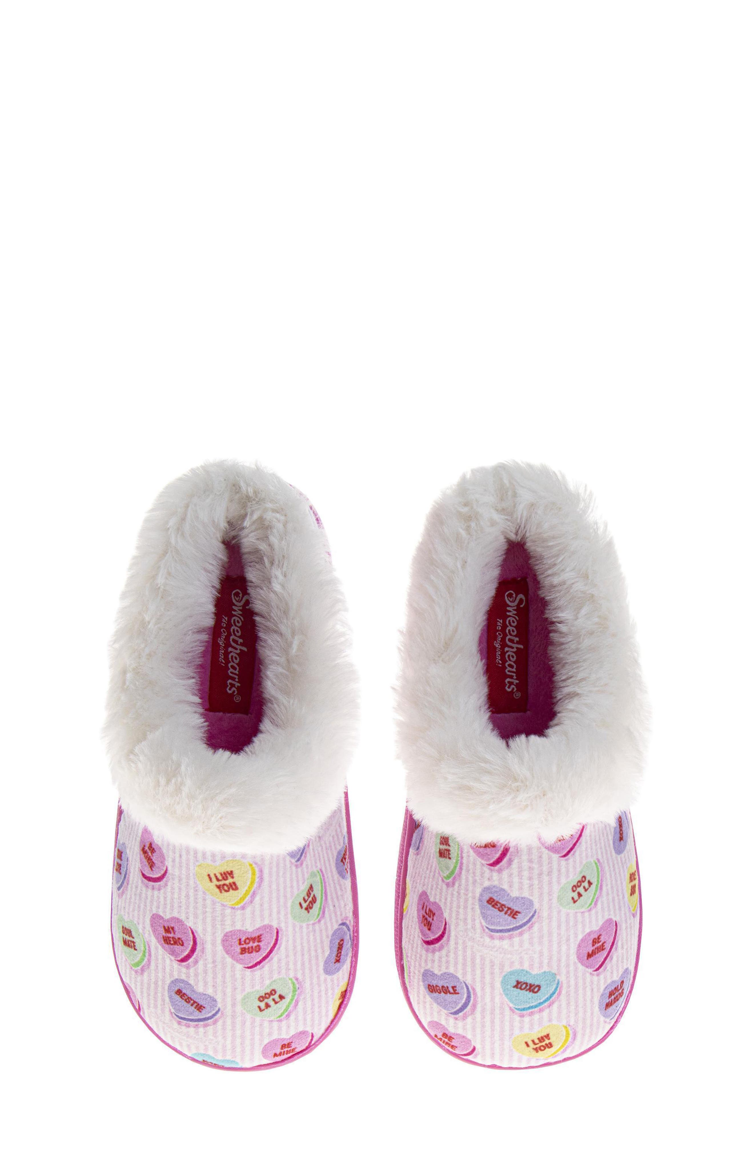 Kids' Sweethearts Conversation Heart Slipper