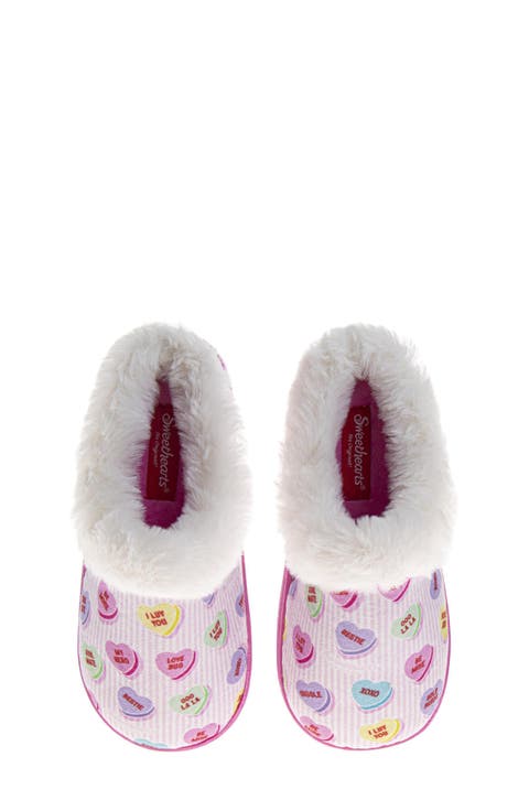 Kids' Sweethearts Conversation Heart Slipper