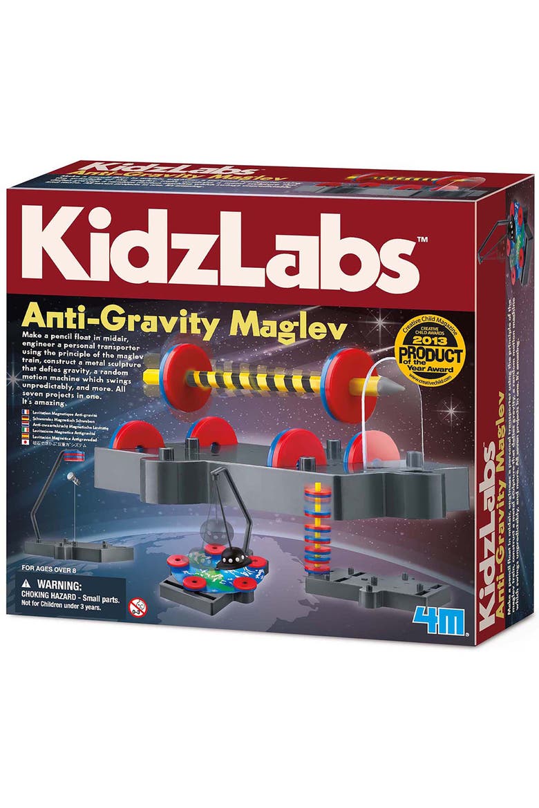 Kidzlabs Antigravity Maglev 7 Physics Projects, Magnetic Levitation Stem, Main, color, Multicolored