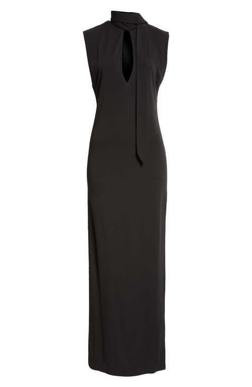 Shop Bite Studios La Nuit Scarf Tie Jersey Dress In Black
