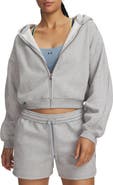 Under Armour Icon Sama Cotton Blend Fleece Crop Hoodie