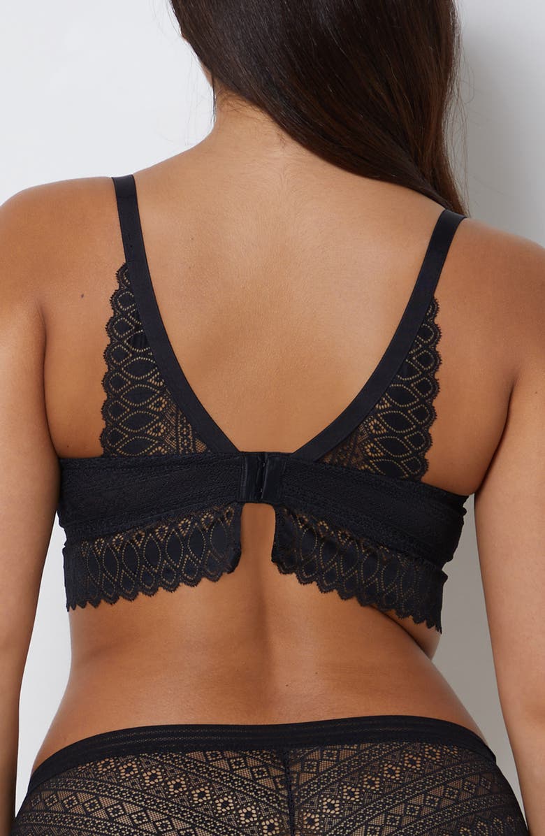 Etam Gravure No. 5 Classique Underwire Bra, Alternate, color, Black