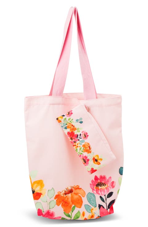 Floral Canvas Tote Bag