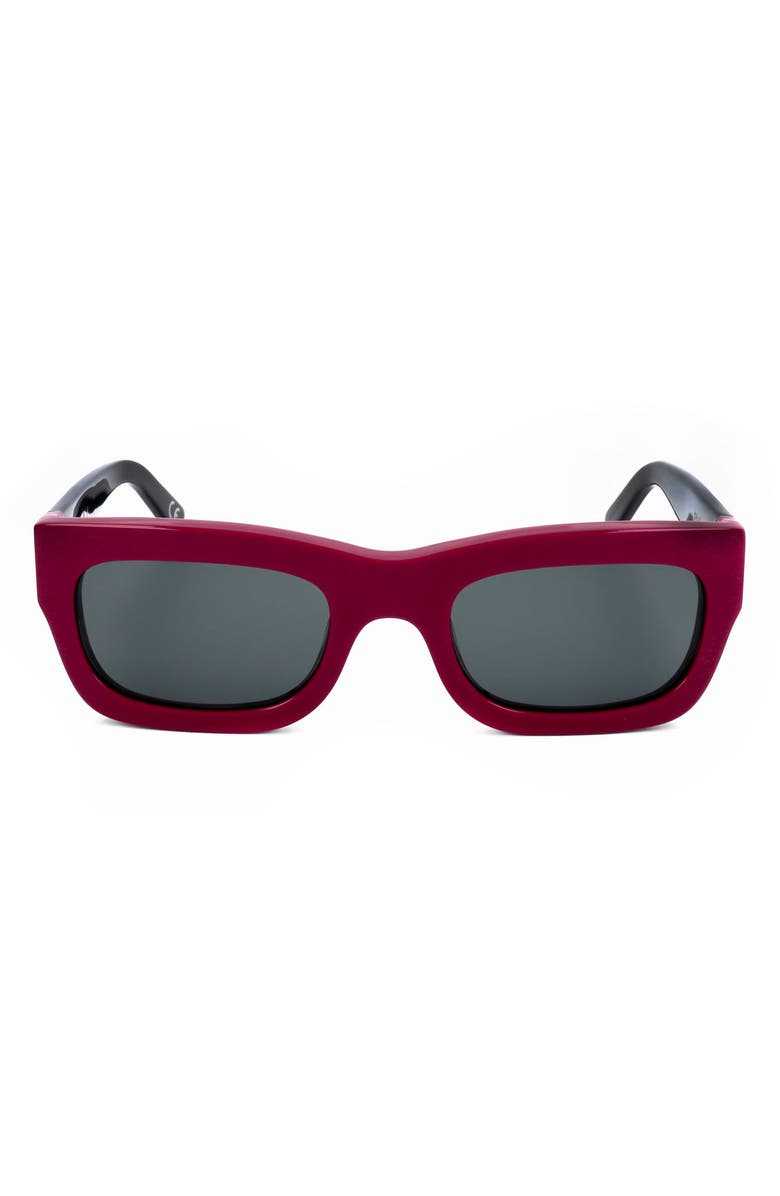 Marni 52mm Square Sunglasses, Main, color, Red / Grey