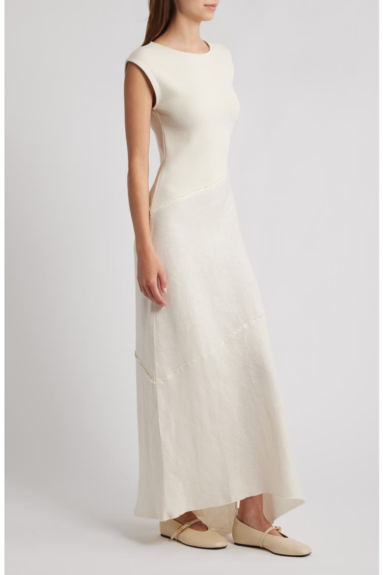 Lina Cap Sleeve Maxi Dress, Alternate, color, TURTLEDOVE