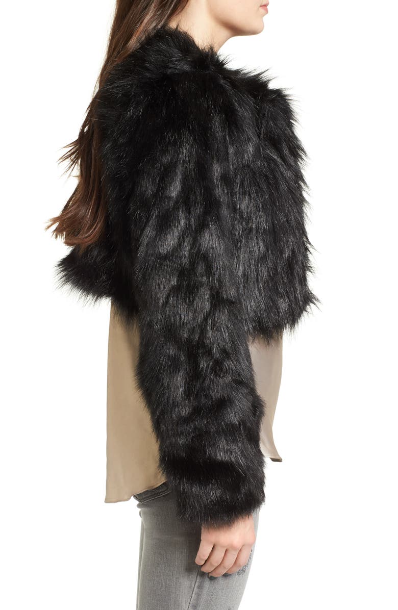 Love, Fire Fire Faux Fur Jacket, Alternate, color, 