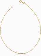 Oradina 14K Yellow Gold Vicenza Rolo Anklet