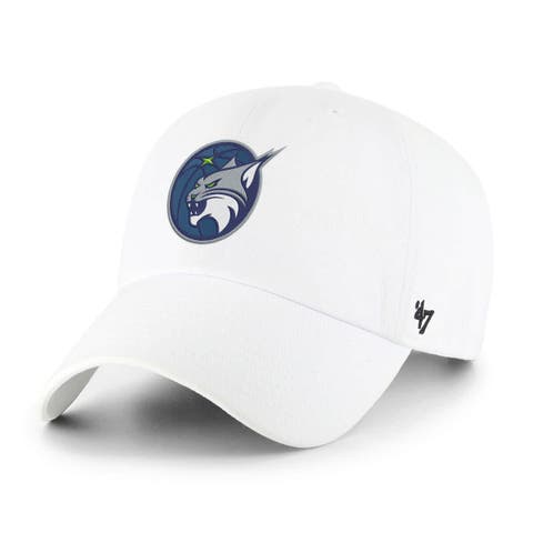 Men's '47 White Minnesota Lynx Core Logo Clean Up Adjustable Hat